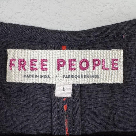 Free People Gemini Quilted Paisley Vest Boho Indie Western Women's Large - Picture 5 of 6